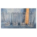 SET OF 4 CHICAGO GOLF CLUB HIGHBALL GLASSES