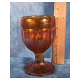 IMPERIAL CARNIVAL GLASS GOBLET