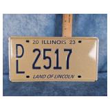 2023 ILLINOIS DEALER LICENSE PLATE
