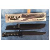 FROST CUTLERY 14" SURVIVAL BOWIE KNIFE IN BOX