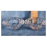 PAIR OF WATERFORD CRYSTAL VOTIVE CANDLE HOLDERS