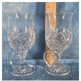 PAIR OF WATERFORD LISMORE IRISH COFFEE GLASSES