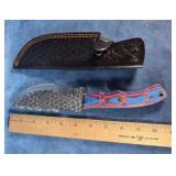 HAND-FORGED DAMASCUS STEEL HUNTING KNIFE