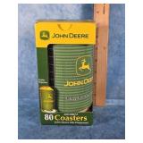 JOHN DEERE DISPENSABLE BEVERAGE COASTERS 80 CT.