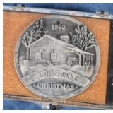 1990 JOHN DEERE CHRISTMAS  PEWTER ORNAMENT