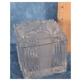 VTG. 24% LEAD CRYSTAL WRAPPED GIFT TRINKET BOX