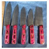 MHS CUTLERY HAND FORGED 5 PIECE KITCHEN SET