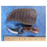 HAND-FORGED DAMASCUS STEEL SKINNING KNIFE