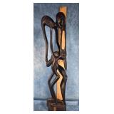 HAND CARVED AFRICAN TRIBAL FOLK ART SCULPTURE