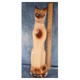 1969 EZRA BROOKS KATZ SIAMESE CAT CERAMIC DECANTER