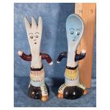 VTG. ANTHROPOMORPHIC SALT & PEPPER SHAKERS