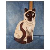 NINA LYMANN CERAMIC SIAMESE CAT VASE / PLANTER