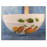 FIRE-KING MILK GLASS GAY FAD MIXING BOWL 8.5"