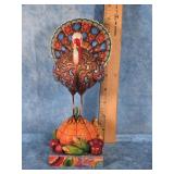 JIM SHORE "TOM A PLENTY" TURKEY ON PUMPKIN FIGURE