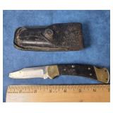 BUCK 110 FOLDING HUNTER POCKET KNIFE BROKEN TIP