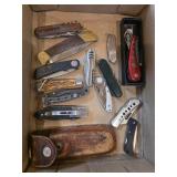 POCKET KNIVES BOX LOT