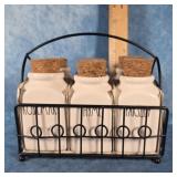 RAE DUNN SPICE RACK JAR SET BY MAGNETA
