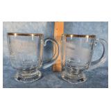 PAIR OF NORFOLK SOUTHERN DECATUR TERMINAL GLASSES