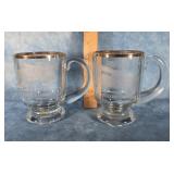 PAIR OF NORFOLK SOUTHERN DECATUR TERMINAL GLASSES