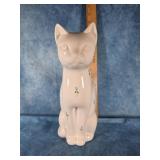 ELPA ALCOBACA WHITE CERAMIC CAT FIGURINE 10.5"