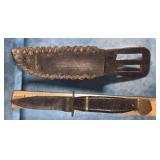 H BOKER & SONS USN COMBAT KNIFE WITH SHEATH