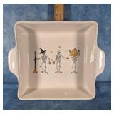 RAE DUNN "TRICK OR TREAT" DANCING SKELETONS DISH