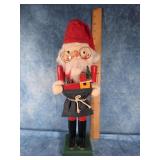 15" TRADITIONAL WOODEN SANTA  NUTCRACKER