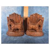 PAIR OF VTG. RESIN SCOTTIE DOG BOOKENDS