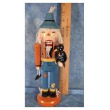 HALLOWEEN THEMED WOODEN SCARECROW NUTCRACKER