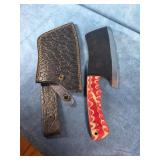 12" HAND FORGED DAMASCUS STEEL CHEF CLEAVER