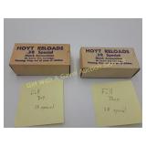 2 Boxes of Hoyt Reloads .38 Special