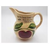 Watt Pottery Pitcher Apple #15 Dane Co Farmco