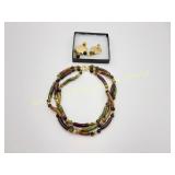 Oriental Necklace & Earring Set