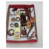 Oriental Made Bolo Ties, Scarf Clips