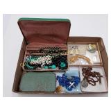 Variety of Costume Jewelry, Rosary