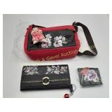 Hiroko Koshino Hand Painted Wallet/Coin Purse/Purs