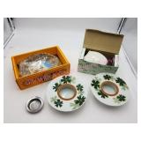 Japanese Serving Dishes & Porcelain Pig as found