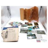 Vntg Dells Ducks Post Cards, Flyers, Auction Flyer