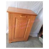 Amish Made Oak Trash Receptacle Stand