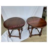 Dearborn Furn. Round Spindle Leg End Tables