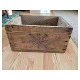 Antique Wood Nail Bin