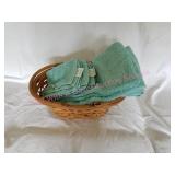 Mainstays Hand Towels, Wash Cloths, Basket