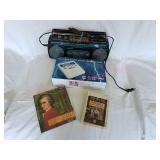 Weather Alert Radio, Divorce 8-track, Boombox