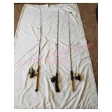 3 Fishing Poles & Reels (info in pics)