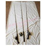 3 Fishing Poles & Reels (info in pics)