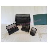 Rubbermaid Wire Mesh Office Desk Organize Set