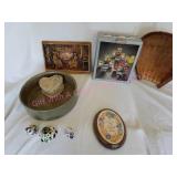 Mini Mexico Pottery, Candle Holder, Wall Plaque