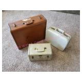 3 Vintage Suitcases-Samsonite & Other