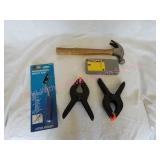 Stud Finder, Clamps, Grout Saw, Hammer