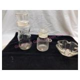 Vitnage Planters Peanuts Jars & Shamrock Bowl